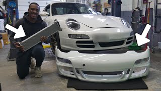 Porsche 911 gets FACTORY AEROKIT Bumper AND Center Radiator!