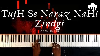 TujhSe Naraz Nahi Zindagi | Piano Cover | Lata Mangeshkar | Aakash Desai