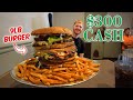 HUNDREDS HAVE FAILED THIS $300 BURGER THAT WEIGHS 9 POUNDS! | GREAT GIBBY BURGER