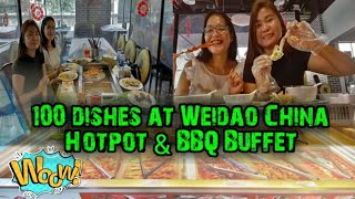 100 DISHES AT WEIDAO CHINA HOTPOT AND BBQ BUFFET