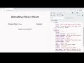 upload a file multiple files in react react.js tutorial