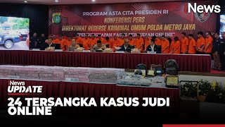 Polda Metro Jaya Tangkap 24 Tersangka Kasus Judi Online