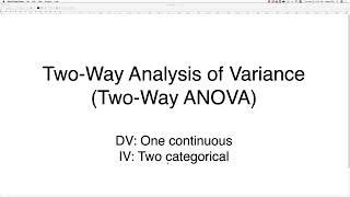 SPSS Tutorial: Two-Way ANOVA