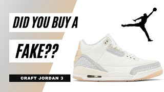 Avoid Fakes! Craft Jordan 3 Legit Check 🚫👟