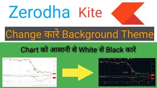 How to Change Zerodha Kite theme |White to Dark Mode |Zerodha Candle Chart Background White to Black