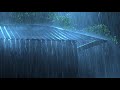 beat stress within 3 minutes to sleep soundly with heavy rain u0026 thunderstorm on a tin roof at night