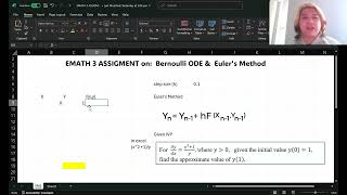 Engineering Math 3 Euler's Method Assignment