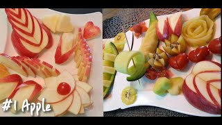 Eng) Apple 사과 예쁘게 깎기 5가지, Fruit Plating