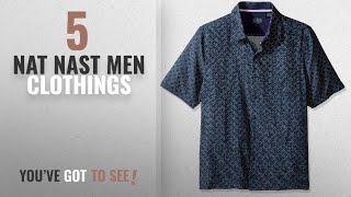 Top 10 Nat Nast Men Clothings [ Winter 2018 ]: Nat Nast Men's Neat Traditional Fit Print Shirt, Dusk