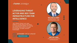 Leveraging Threat Actor & Red Team Infrastructure for Intelligence with Jake Williams & Will Elchert