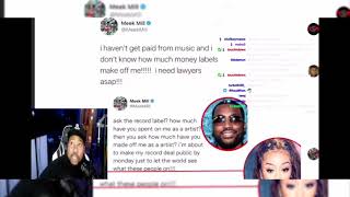 DJ Akademiks Speaks On Meek Mill's Tweets about not getting paid from his music. Talks labels!