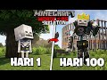 100 Hari Minecraft Tapi Di Kutuk Jadi Skeleton