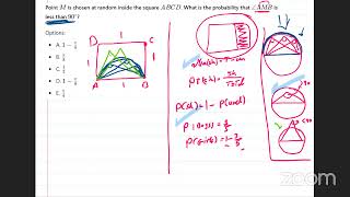 Mr.Bayoumy M is chosen at random inside the square  ABCD. What is the probability that  ∠