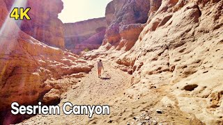 [4K] Sesriem Canyon Trekking, Namib Desert, Namibia / 나미비아 나미브 사막속에 있는 세스리엠 캐년 둘러보기/ 나미브나우클루프트 국립공원