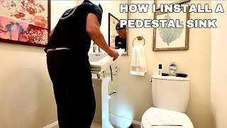 How I Install Kohler Memoirs Pedestal Sink