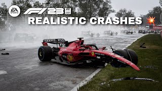 F1 23 𝗥𝗘𝗔𝗟𝗜𝗦𝗧𝗜𝗖 CRASH COMPILATION 💥 #1