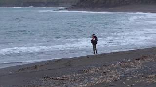 青物魚狙いのルアーマン　和歌山県みなべ町岩代　3月22日木曜日