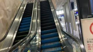 成田空港第一ターミナル4階から5階までエスカレーターその1 _escalator Narita Airport Terminal 1 Japan