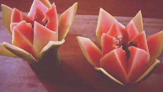 How to Papaya Flowers | Fruit & Vegetable craft |