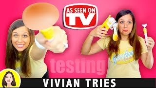 EGG SCRAMBLER | TESTING AS SEEN ON TV PRODUCTS | VIVIAN TRIES