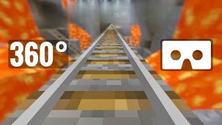 360 Video | Roller Coaster Minecraft VR Virtual Reality PSVR Google Cardboard