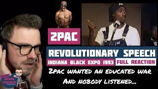 2PAC REVOLUTIONARY SPEECH Black Expo - FULL REACTION | 2PAC WANTED AN EDUCATED WAR, WHO ANSWERED?