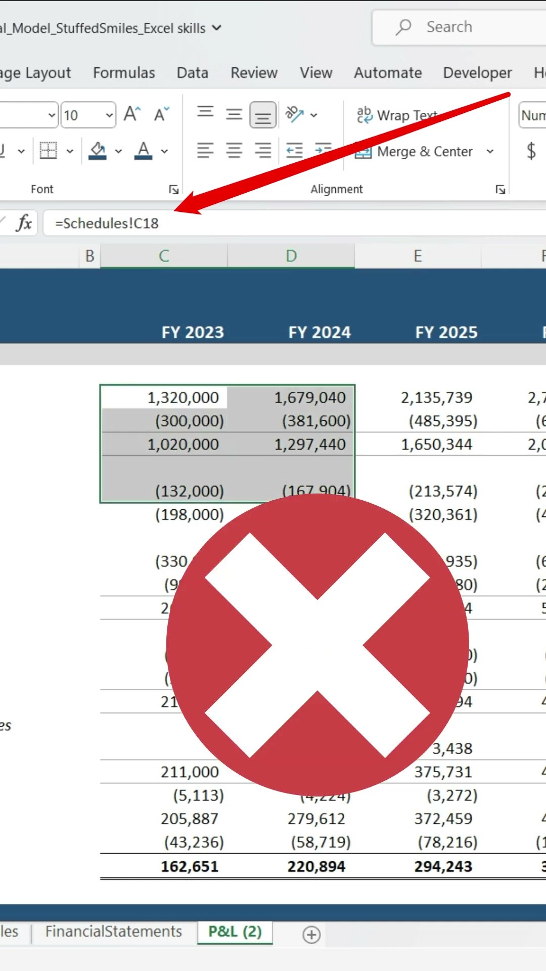 How to identify Hardcoded cells in #excel  #shorts