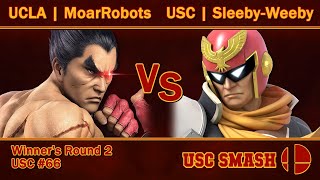 USC Smash Biweekly #66 UCLA | MoarRobots (Kazuya) vs USC | Sleeby-Weeby (Captain Falcon)