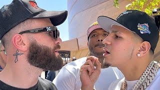 EDGAR BERLANGA & CALEB PLANT GO AT IT FACE TO FACE “IMMA KNOCK YOU OUT!