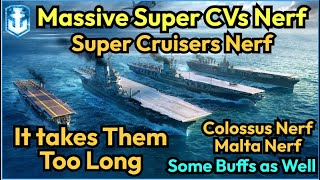 Massive Nerfs to Super CVs and Cruisers - Finally A Step in The Right Direction | World of Warships