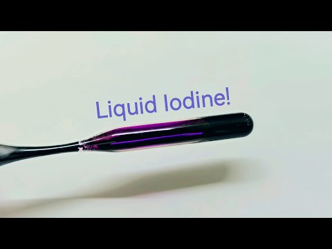 Does iodine exist as a liquid?