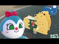 アンパンマン！おもちゃ　アニメ☆公園でかくれんぼ♡みんな、どこにいるのかな？ コキンちゃんがさがしにいくよ♫　hide and seek in the park 【すべり台】