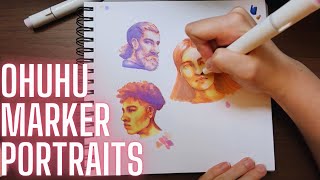 Draw with me | Ohuhu Alcohol Marker Potraits