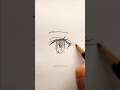 How to draw anime eye easily / step by step  #eyes  #sketch #eyedrawing