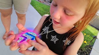 NEW MAGIC NECKLACE and a Tour of The Holladay Boys Backyard!! (adley and friends)