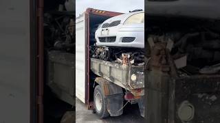 Unloading truck from container #autoparts #automotive #autospareparts