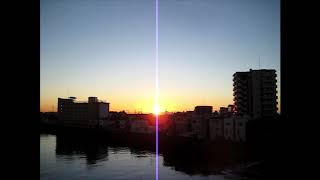 A Happy New Year 2020. Sunrise　謹賀新年 2020年元旦　初日の出