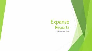 Expanse Reports