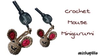 How to Make Crochet Mouse Keychain / Easy Crochet Tutorial