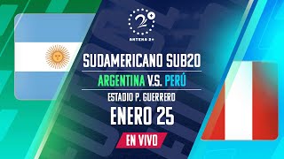 ARGENTINA VS PERÚ SUDAMERICANO SUB 20 EN VIVO