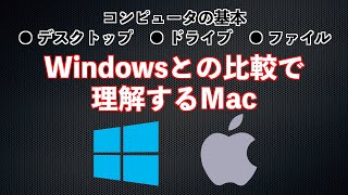 【Mac入門】Windowsとの比較で理解するMac