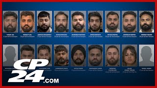 18 people arrested after extortion probe of 'violent' criminal organization