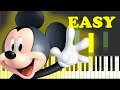 House of Mouse Theme Song On Piano EASY