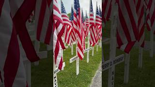 Each flag carries a name. Marion, Virginia remembers. #appalachia #memorialday