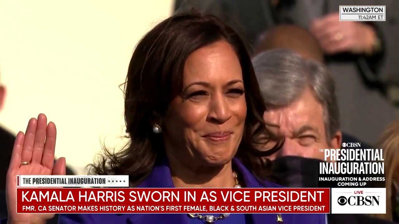 KAMALA HARRIS Is SWORN In As The 46th VICE PRESIDENT Of The UNITED ...