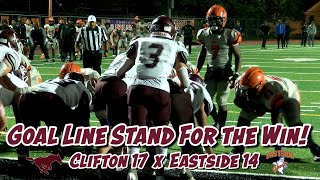 Clifton 17 Paterson Eastside 14 | SFC Week 7 | Goal Line Stand Wins It!