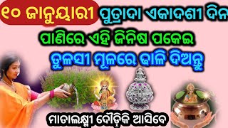 ପୂତ୍ରଦାଏକାଦଶୀ ଦିନ ପାଣିରେ ଏହି ଜିନିଷ ପକେଇ ତୁଳସୀ ମୂଳରେ ଢାଳି ଦିଅନ୍ତୁ ଲକ୍ଷ୍ମିମାଦୌଡ଼ିକିଆସିବେ@Rosypihu1234