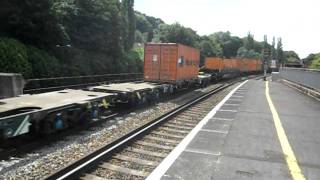 Freightliner Class 66 66517 Passing Bath Spa Working A Liner Train With A 3 Tone 11/06/2011