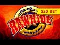 RETRIGGER BONUS! Rawhide Slot - $10 | $20 Max Bets!