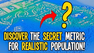 THE Most IMPORTANT Metric for Realistic Population in Cities Skylines!